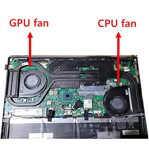 Zamijeniti ventilator procesora za laptop RAKSTORE, kompatibilan sa ASUS ZenBook Pro Duo UX581 UX581G UX581GV UX581LV Tihi