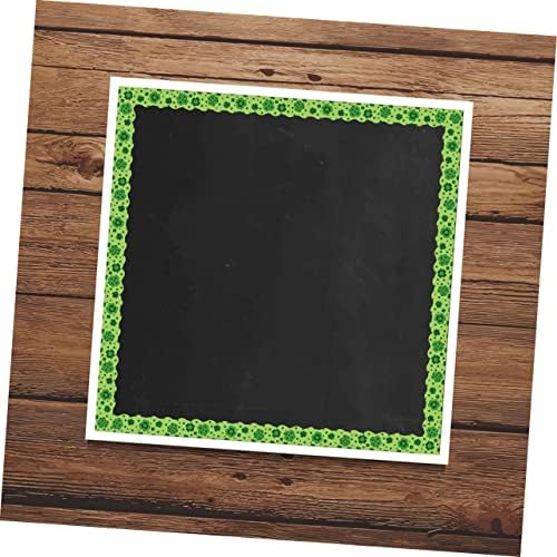 Abaodam 2 kotrljaju kućni dan dekoracija djetelina chaldboard naljepnice na crnoj ploči irske naljepnice ukrašavanje školske