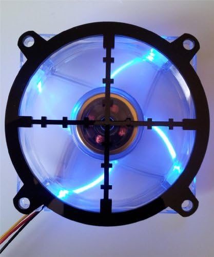 Inspirirani laserski dizajn prilagođeni akrilni snajperski nišan poprečni presjek ventilatora računala 92 mm rešetka