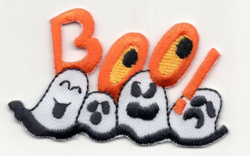 Boo Ghosts Iron na Patch Halloween Trick ili poslastica zastrašujuće