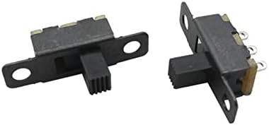 Thakie Micro Switch 20pcs 5V 0,3 Mini veličina Crni SPDT klizački prekidač za male diy snage elektroničke projekti elektromagnetski
