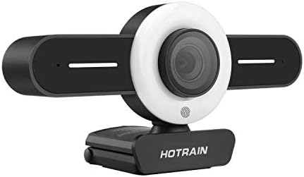 Web-kamera na 1080P sa kružnom pozadinskim osvjetljenjem i dvostrukim mikrofonom, autofokus Prijenosno Računalo USB Web kamera