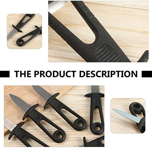 UPKOCH 72 PCS školjke Shucking Knive Home za gadgets crni držač držača s zalihama zaliha ostrige clamps alati biserni dodatak