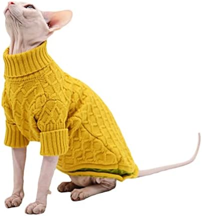 Sphynx mačka odjeća pletena mekana modna modna mačjeg mačjeg mačje odjeće za mačju odjeću za mačje odjeće bez kose, bez kose