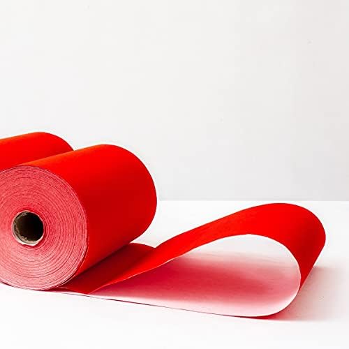 Kymy Red Xuan Paper Roll s 23cmx20 m, kineski proljetni festival svitke crvene chunlian/duilian papir izrezan, čvrsta boja