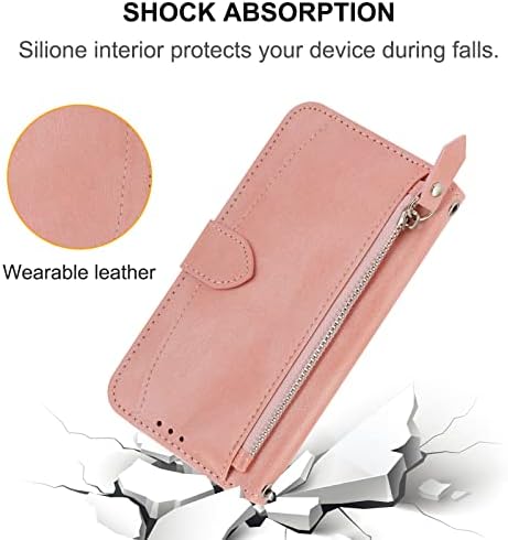 Torbica-novčanik SLLMYYX, kompatibilan s Xiaomi Poco X4 Pro 5G, podesiv remen na pertla, patentnim zatvaračem, torbica-novčanik