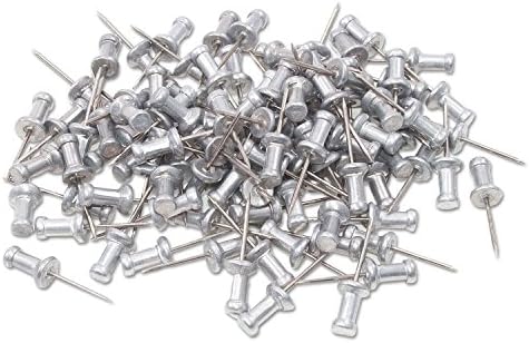 Aluminijske igle za glavu, čelični 5/8 točka, srebro, 100 po kutiji [set od 2]