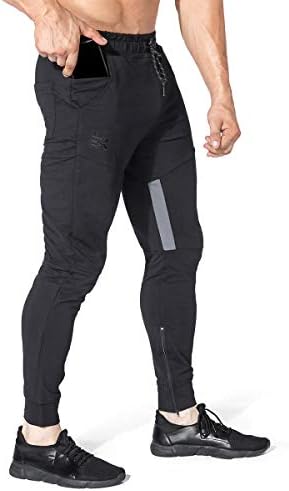 Muške mrežaste sportske hlače za trčanje u teretani, muške Casual hlače za vježbanje s džepom s patentnim zatvaračem