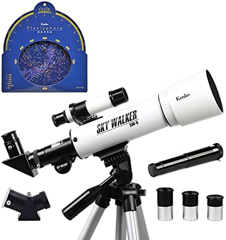 Teleskop br. - 0, refrakcijski teleskop, za promatranje zvjezdanog neba i zemlje, svjetlo, bijelo, 111161