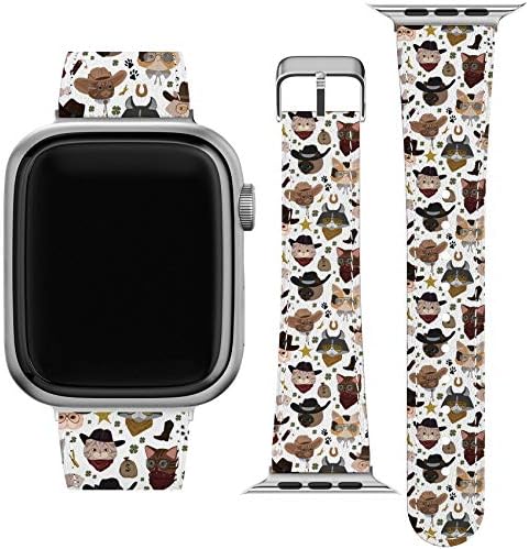 Gledajte bend kompatibilan s Apple Watch Series 7/6/SE/5/4/3/2/2/1 38-40-42-44-45mm Papirts za IWatch Lovebirds Tropska papagaja