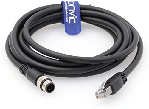 EONVIC 4 PIN M12 D-Code RJ45 Gigabit Cognex Industrial Camera High Flex kabel