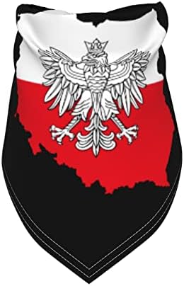 Poljska karta s orao i bijelom crvenom poljskom zastavom kućni ljubimac štene mačke bajaklava trokut bibs šal bandana ovratnik
