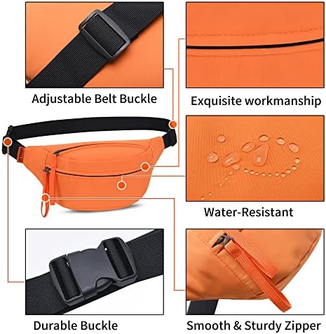 Unisex velika fanny pakira modnu torbu za remen s podesivim remenom za vrećice s strukom Telefonske torbe koje nose sve telefone