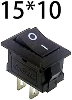 preklopna sklopka od 5/10 kom mini sklopka s crnim gumbom od 6 do 250 do 91 2-pinski preklopni prekidač za uključivanje /isključivanje