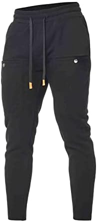 Walgrhfr Prilagođena hlača za plažu muškarci proljeće casual fitness Trčanje hlača u boji struka podudaranja džepa