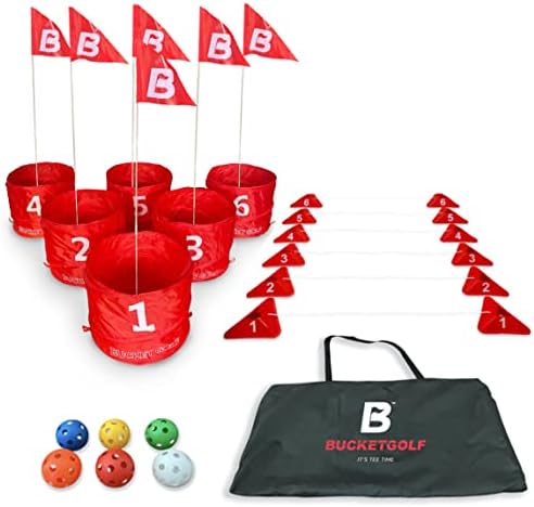 Bucketgolf Ultimate Backyard Golf Game prijenosni 6 rupa
