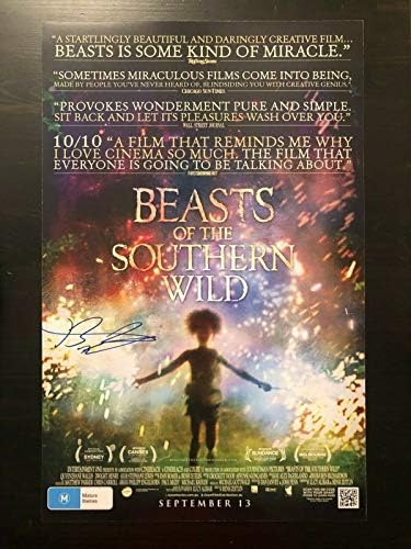 Benh Zeitlin potpisao je autogram 11x17 poster - zvijeri južnog divljeg Oscara 2
