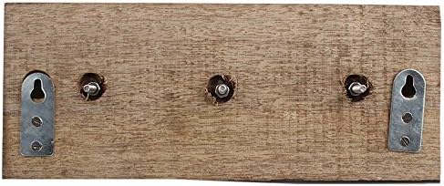 IndianShelf 3 kuka za pakiranje | Kuke držača ključa | Višebojni zidni vješalica | Zidne kuke za drvene seoske kuće | Kuka