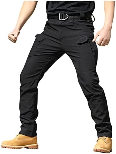Ymosrh kaki hlače muške opuštene fit hlače vojni ventilator ix7 multi džepni kombinezoni lagane hlače muškarci velike i visoke