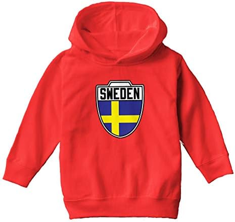 Švedska - seoski nogometni greben mališana/kapuljača za mlade
