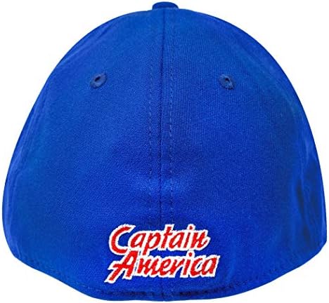 Crveno-plavi ugrađeni šešir kapetana Amerike nove ere veličine 39