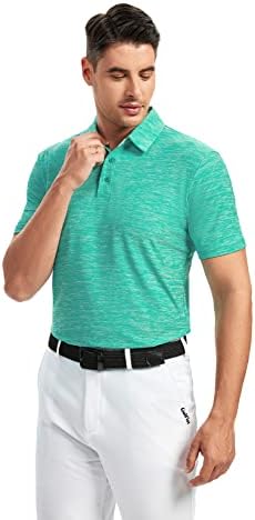 Damipow Premium golf košulje za muškarce Dry Fit Performance Polo kratki rukavi košulja s kratkim rukavima