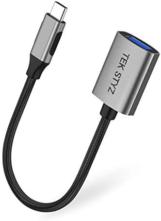 TEK STYZ USB-C USB 3.0 adapter kompatibilan s GMC 2019 Sierra OTG Type-C/PD muški USB 3.0 ženski pretvarač.