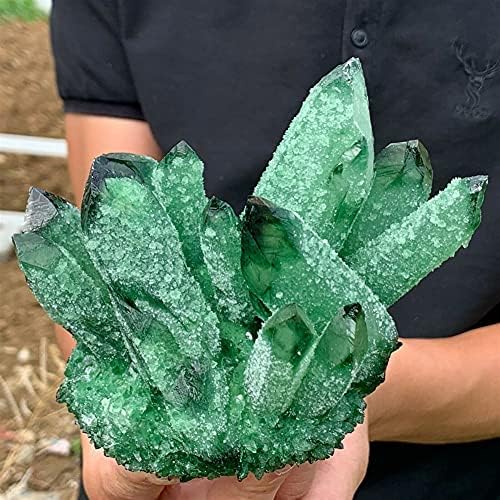 Meyyi čakra ravnoteža ukras draguljskog kamena prirodno lijepo zeleno sprite kristalno klaster rude uzorak reiki liječenje