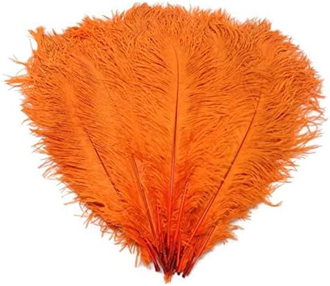 10 kom prirodno narančasto nojevo perje za rukotvorine 15-75 cm karnevalsko večernje vjenčanje nakit nakit perje
