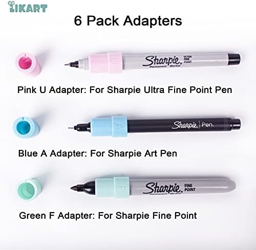Set adaptera za olovke Cricut Maker 3 / za Kavu/ Explore 3 / Air 2 / Air, 6 komada držača za olovke, kompatibilnih s Sharpie