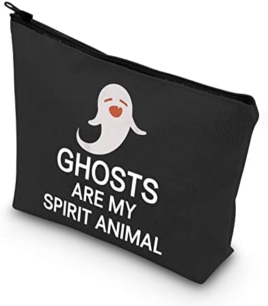 Paranormalni dar duhovi su moja duhovna životinja, slatka torbica za šminkanje s patentnim zatvaračem s temom duhova