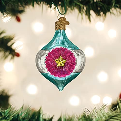 Božićni ukrasi u starom svijetu blistavo svjetlo za refleksiju stakla za puhanje za božićno drvce