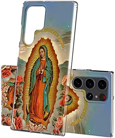Mavzihok Clear Telefon futrola pogodna za Samsung Galaxy S22 Ultra s katoličkim uzorkom Guadalupe Virgin Mary Katolički uzorak