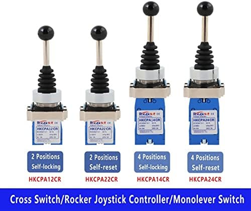 Basni 1pcs sklopka džojstika Monolever Rocker Cross Master Switch dvosmjerni četverosmjerno samo-resetorno samo-zaključavanje