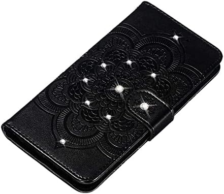 Moderna torbica za novčanik s dijamantima, utor za kreditne kartice s PU kožnim postoljem, preklopna magnetska torbica otporna