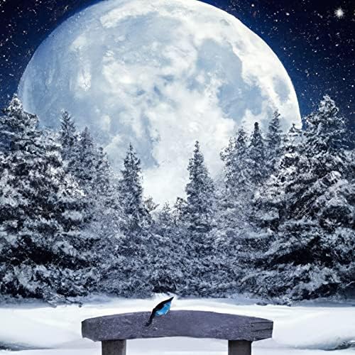 Theshai 5d dijamantna slika za odrasle Mjesec, dijamanti umjetnički snježni pejzažno drvo za kućni zid dekor diy puna bušilica
