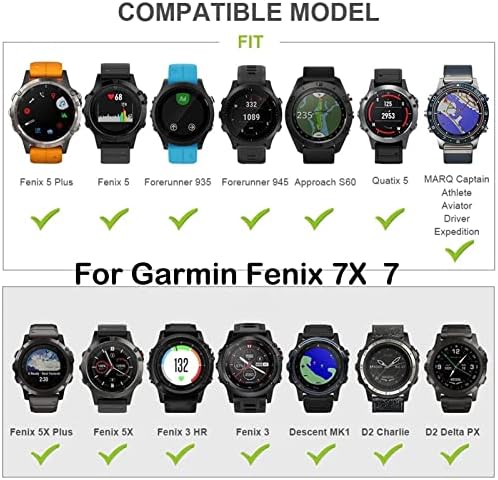 Svapo Watchband remen za Garmin Fenix ​​7 7x 7s 6 6x Pro 5 5xplus 3hr Brzo izdanje od nehrđajućeg čelika Watch Easyfit 26
