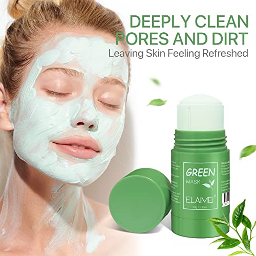 Maska od zelenog čaja i maska od patlidžana, dubinski čisti pore, vlaži kožu lica, kontrolira masnoću, poboljšava stanje