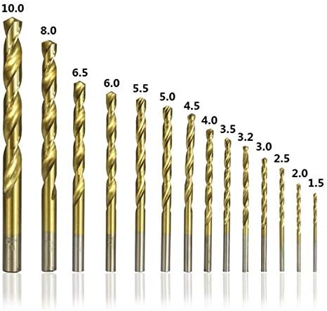 Planinski muškarci višenamjenski dijelovi bušenja 99 komada promjera od 1,5 mm do 10 mm titanov premaz HSS P6M5 Twist BIT