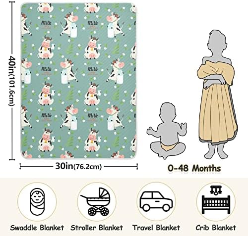 Farma krava deke za dječake super mekane tople deke za djecu za djevojčice lagane krevetiće pokrivač za kolica za kolica