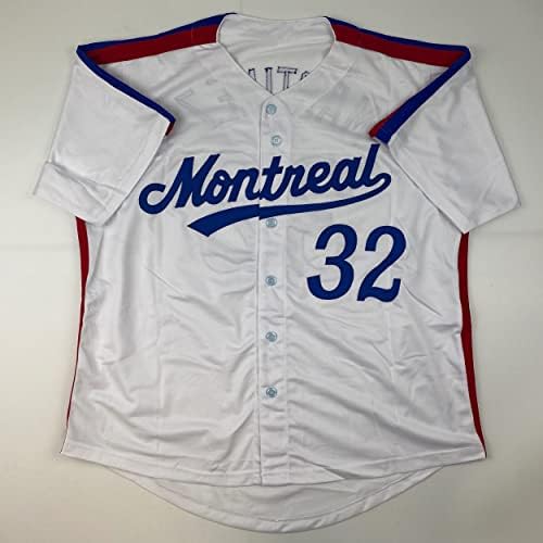 Autografirani/potpisani Dennis Martinez Montreal White Baseball Jersey JSA CoA