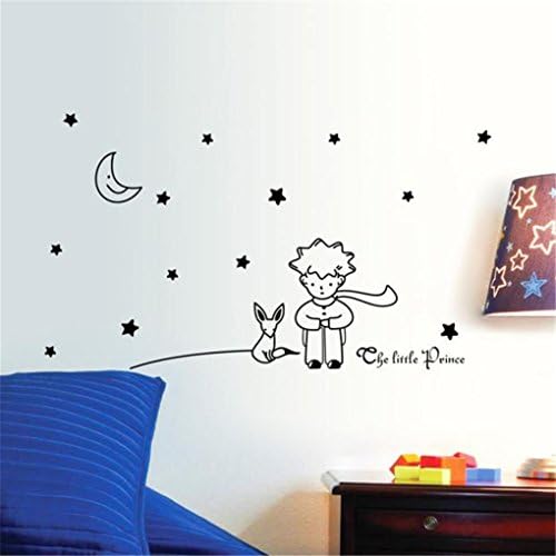 Naljepnica na zidu, zvijezde Moon i zidne naljepnice Malog princa za bebe deporice za dječake