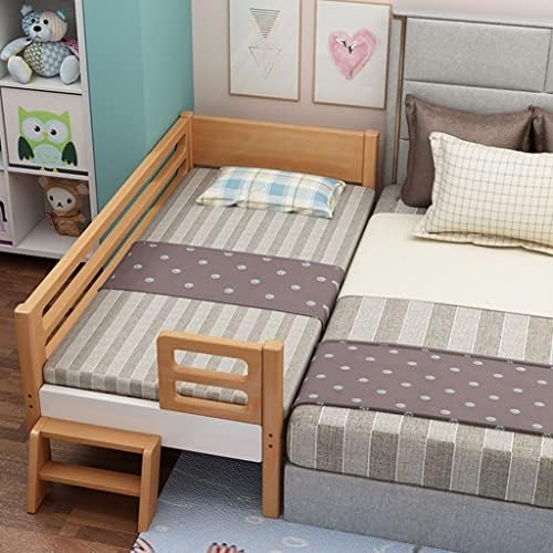 Spajanje proširivog dječjeg kreveta s ogradom, drveni krevetić, šivanje drvene letvice za krevet, okvir podnog kreveta za