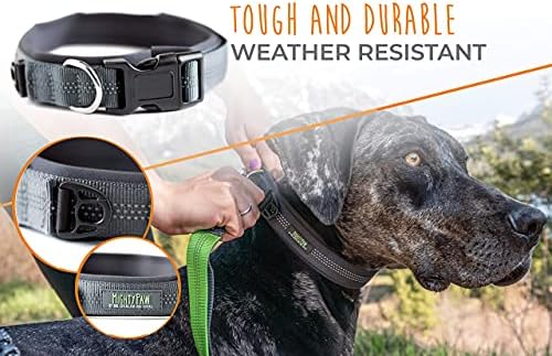 Moćna šapa neoprene podstavljena ogrlica za pse, reflektirajući ovratnik za pse, vrhunski sportski ovratnik, dodatna udobnost