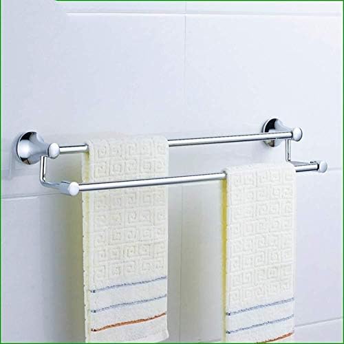 Omoons ručnika stalak za cink legura kromiranog hardvera za kupaonicu jednostavni i moderni nosač ručnika dvostruki nosač