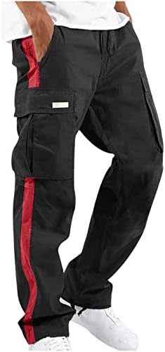 Duge teretne hlače za muškarce teretne hlače Rade nošenje borbene sigurnosti teret 6 džepa punih hlača Elastične hlače struka