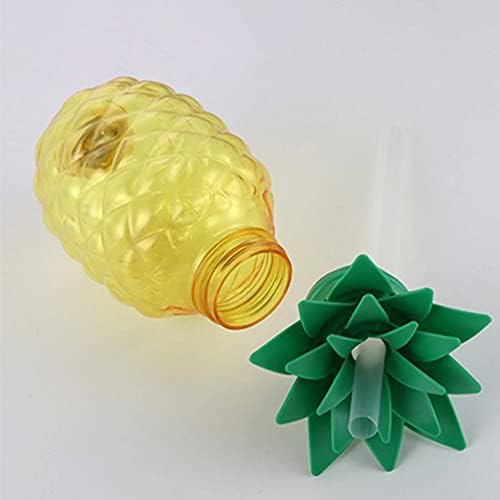 3PCS LOD PARTY CHATS 500 ml tropskih ananasa šalice za piće plastične šalice za havajske zabave sa slamom i svjetlošću za