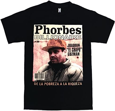 Latino stil Joaquin Guzman Loera Phorbes milijarda El Chapo majica