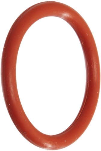 229 silikonski O-prsten, durometar 70A, Crveni, unutarnji promjer 2-3 / 8, vanjski promjer 2-5 / 8, širina 1/8