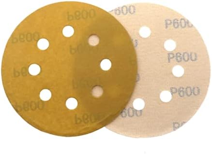 Zsblxhhjd abrazivni brusni papir 5 125 mm 8 rupa glinica mokra i suha 60 do 1000 kukača od kuka i petlje za brušenje petlje
